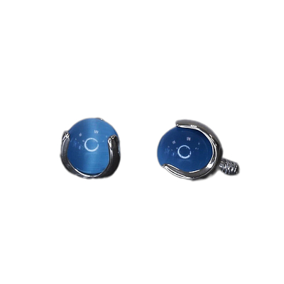 Накрутка шар в лапках Cat's eye Blue 1.6 мм